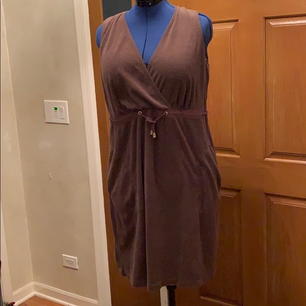 Terry bathing suit cover up or shower robe 14/16